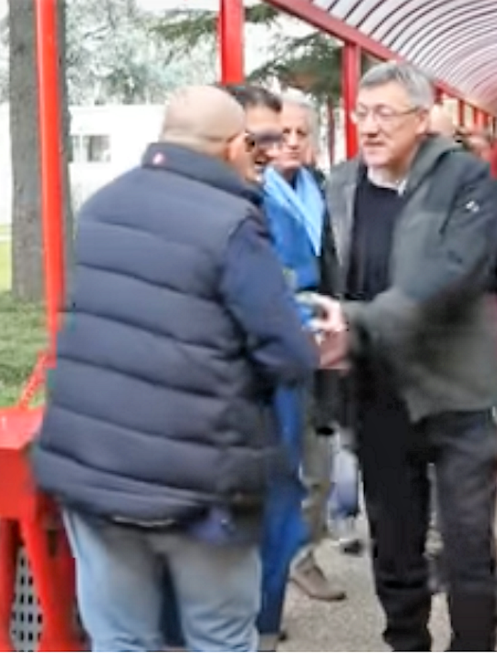 Sannazzaro de’ Burgondi: il neo segretario della Cgil Maurizio Landini in visita ieri presso il polo petrolchimico Eni