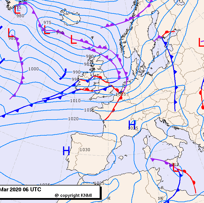 Previsioni meteo per martedì 10, mercoledì 11, giovedì 12 (marzo)