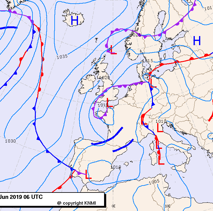 Previsioni meteo per martedì 11, mercoledì 12, giovedì 13 (giugno)