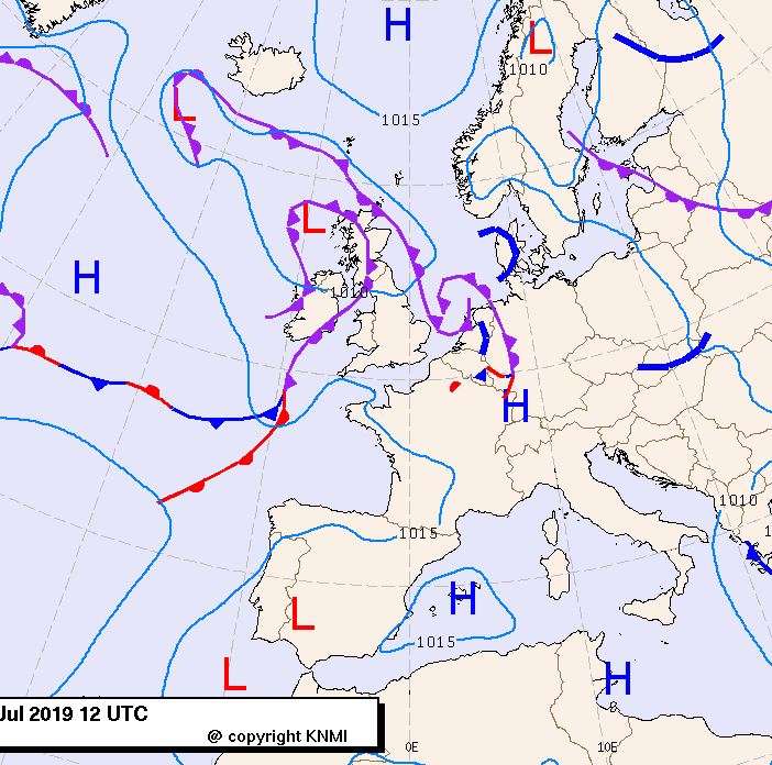 Previsioni meteo per giovedì 11, venerdì 12, sabato 13 (luglio)