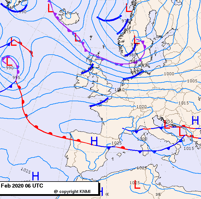 Previsioni meteo per mercoledì 12, giovedì 13, venerdì 14 (febbraio)