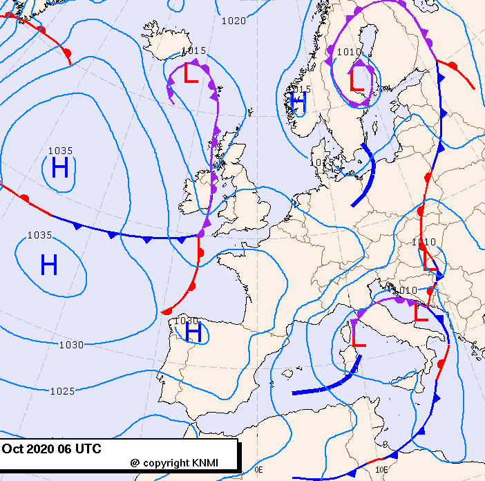 Previsioni meteo per lunedì 12, martedì 13, mercoledì 14 (ottobre)