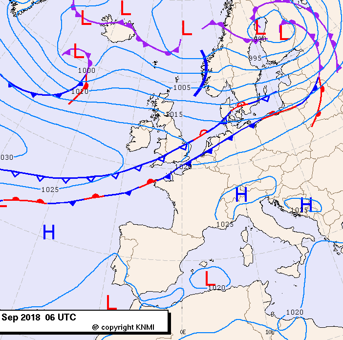 Previsioni meteo per mercoledì 12, giovedì 13, venerdì 14 (settembre)