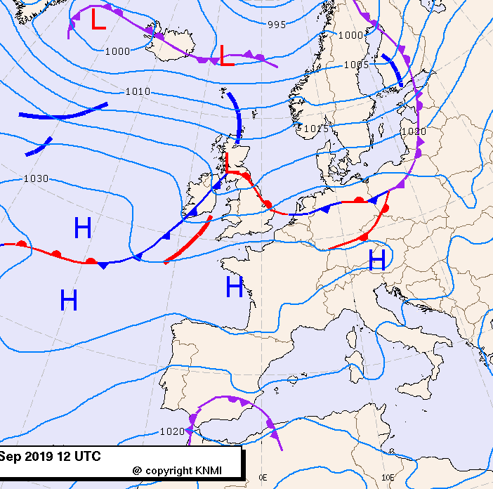 Previsioni meteo per giovedì 12, venerdì 13, sabato 14 (settembre)