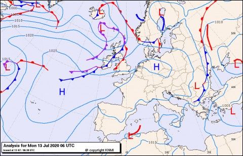 Previsioni meteo per lunedì 13, martedì 14, mercoledì 15 (luglio)
