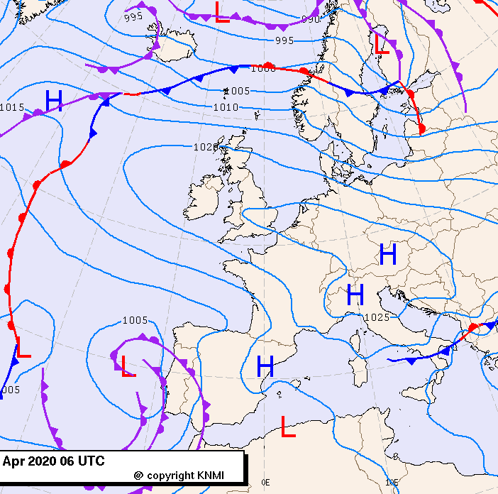 Previsioni meteo per mercoledì 15, giovedì 16, venerdì 17 (aprile)