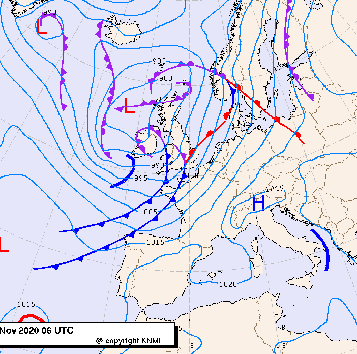 Previsioni meteo per domenica 15, lunedì 16, martedì 17 (novembre)