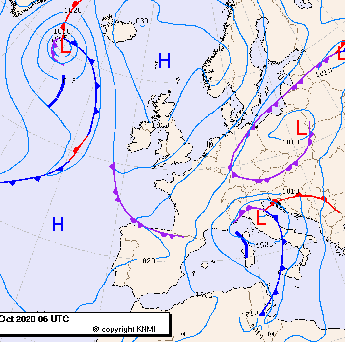 Previsioni meteo per giovedì 15, venerdì 16, sabato 17 (ottobre)