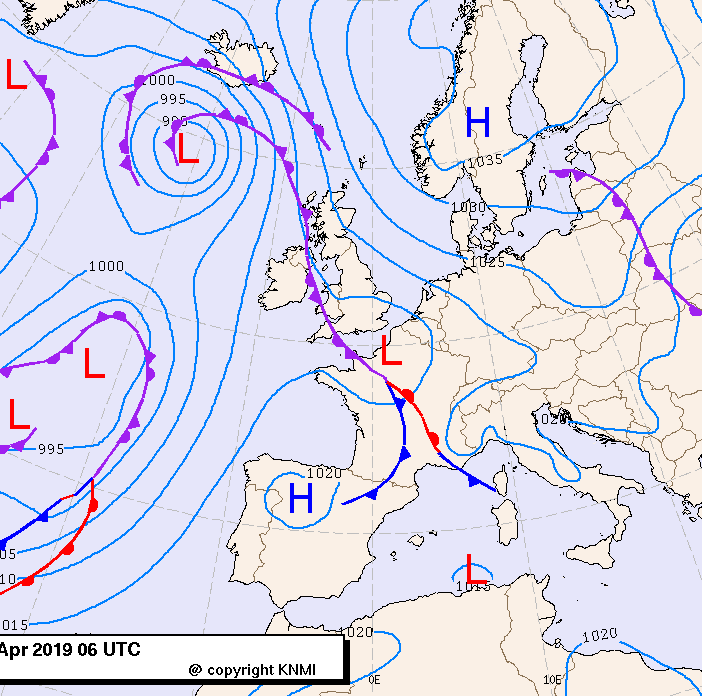Previsioni meteo per martedì 16, mercoledì 17, giovedì 18 (aprile)