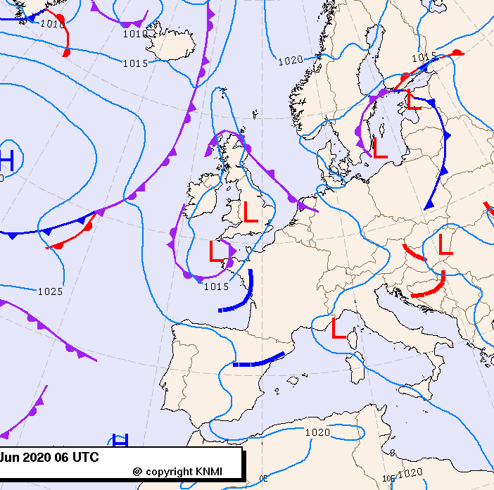 Previsioni meteo per martedì 16, mercoledì 17, giovedì 18 (giugno)