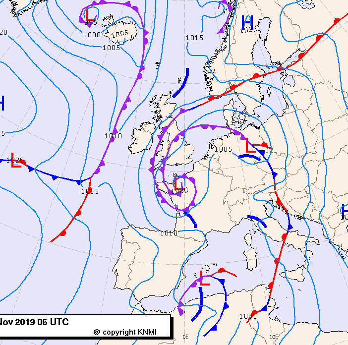 Previsioni meteo per sabato 16, domenica 17, lunedì 18 (novembre)