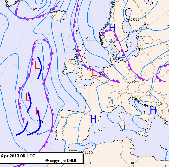 Previsioni meteo per mercoledì 17, giovedì 18, venerdì 19 (aprile)