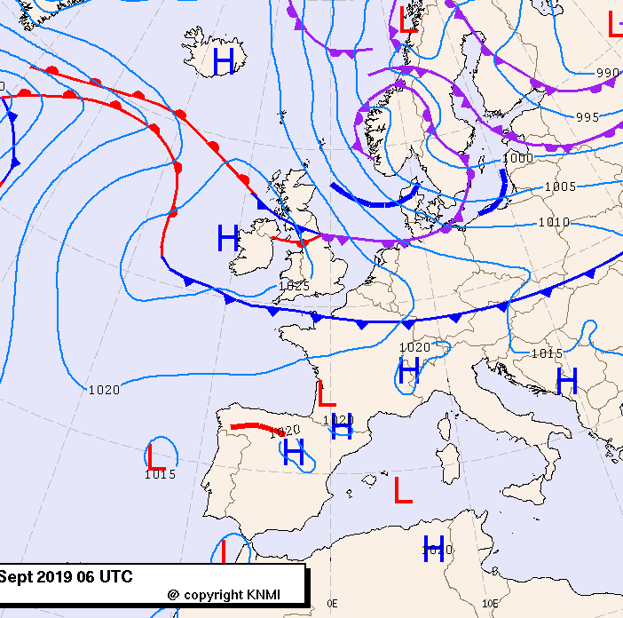Previsioni meteo per martedì 17, mercoledì 18, giovedì 19 (settembre)