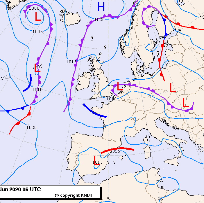 Previsioni meteo per giovedì 18, venerdì 19, sabato 20 (giugno)