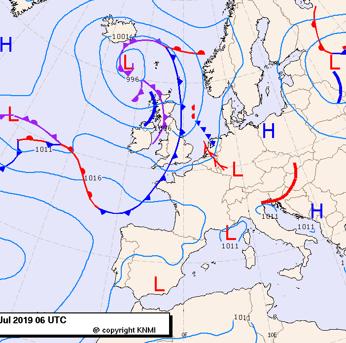 Previsioni meteo per giovedì 18, venerdì 19, sabato 20 (luglio)
