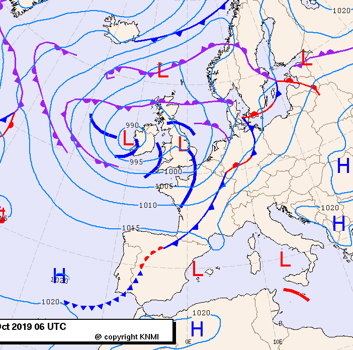 Previsioni meteo per venerdì 18, sabato 19, domenica 20 (ottobre)