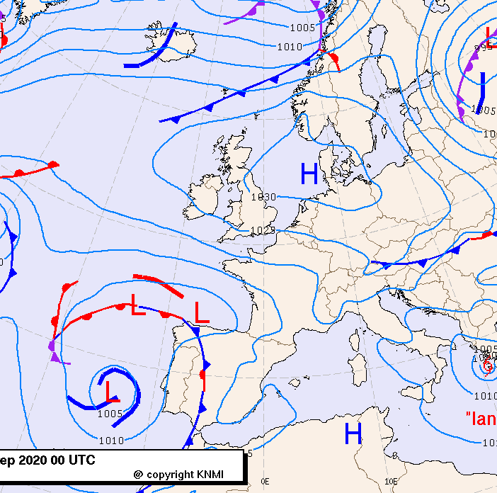 Previsioni meteo per venerdì 18, sabato 19, domenica 20 (settembre)