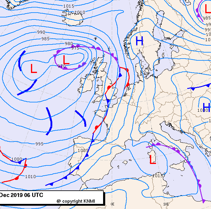 Previsioni meteo per giovedì 19, venerdì 20, sabato 21 (dicembre)