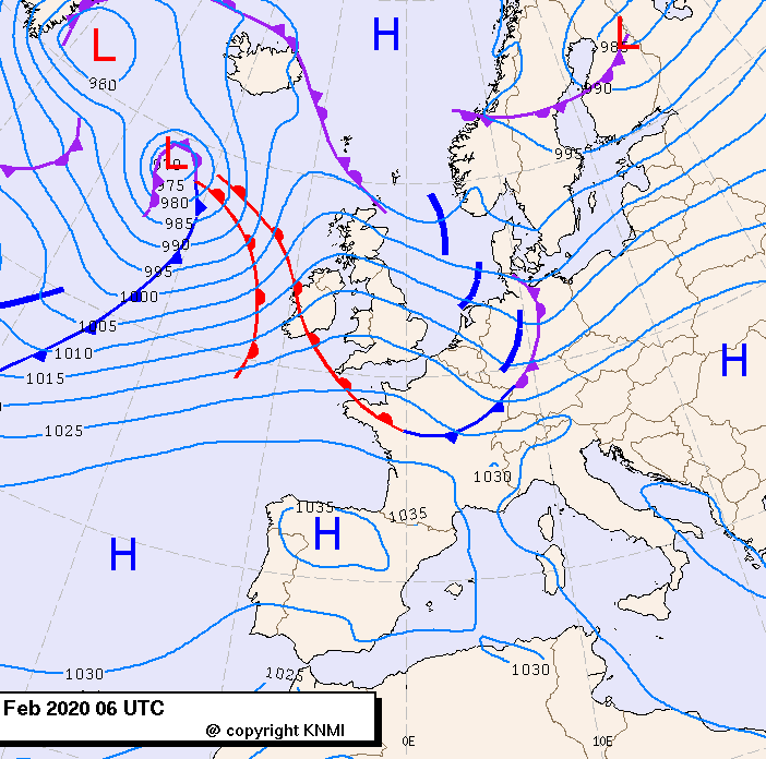 Previsioni meteo per mercoledì 19, giovedì 20, venerdì 21 (febbraio)