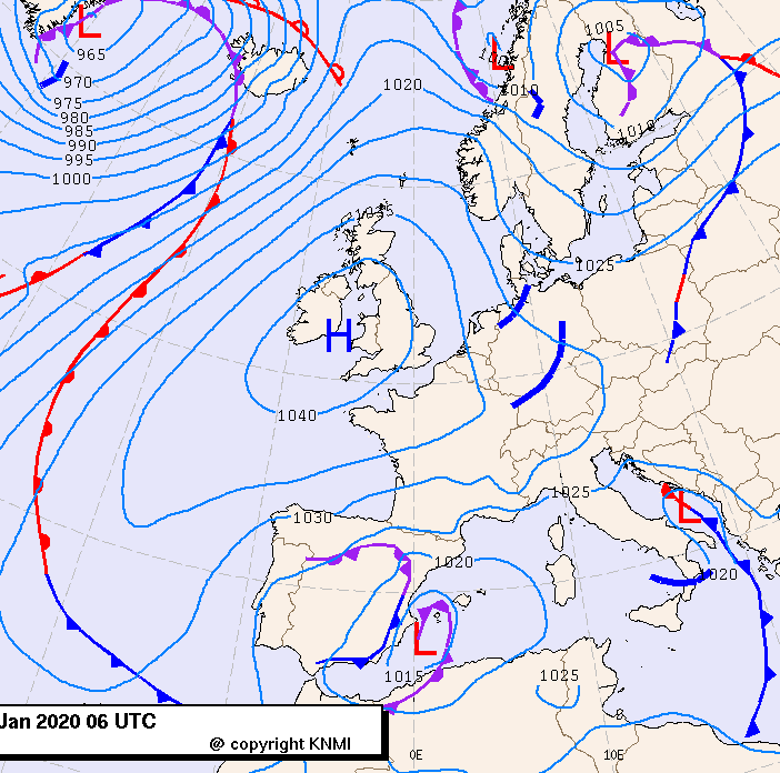 Previsioni meteo per domenica 19, lunedì 20, martedì 21 (gennaio)