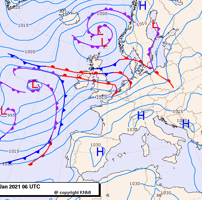 Previsioni meteo per martedì 19, mercoledì 20, giovedì 21 (gennaio)