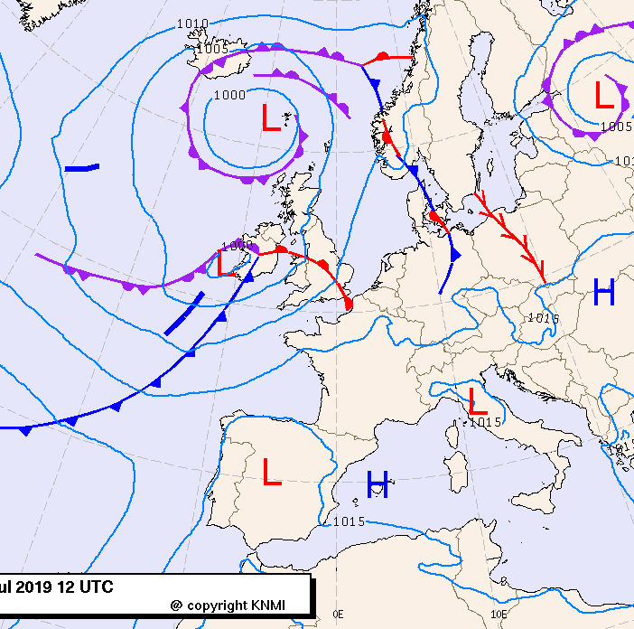 Previsioni meteo per venerdì 18, sabato 19, domenica 20 (luglio)