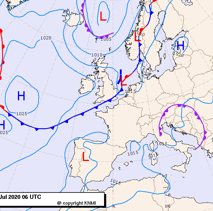 Previsioni meteo per domenica 19, lunedì 20, martedì 21 (luglio)