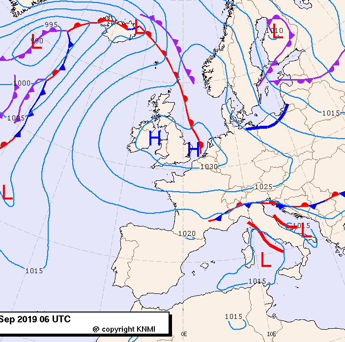Previsioni meteo per giovedì 19, venerdì 20, sabato 21 (settembre)