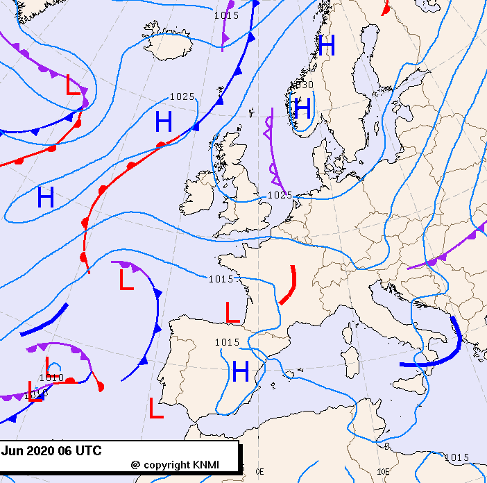 Previsioni meteo per lunedì 1, martedì 2, mercoledì 3 (giugno)