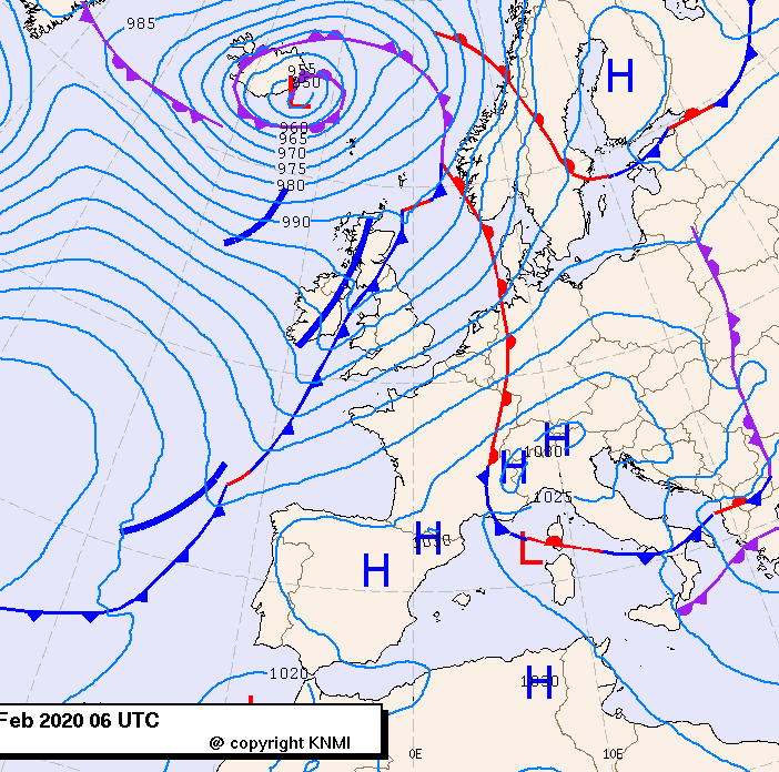 Previsioni meteo per giovedì 20, venerdì 21, sabato 22 (febbraio)