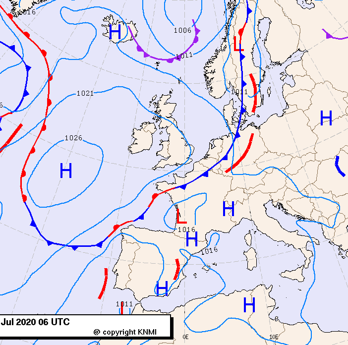 Previsioni meteo per lunedì 20, martedì 21, mercoledì 22 (luglio)