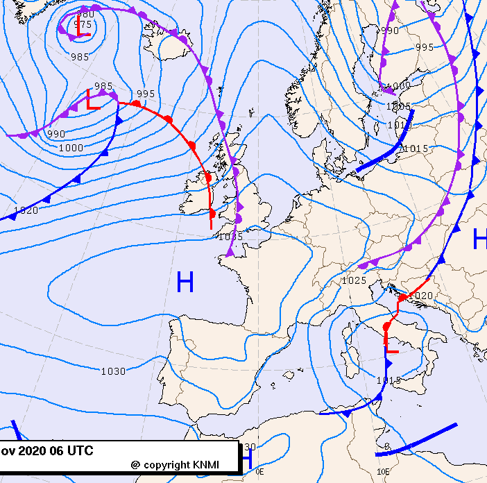 Previsioni meteo per venerdì 20, sabato 21, domenica 22 (novembre)