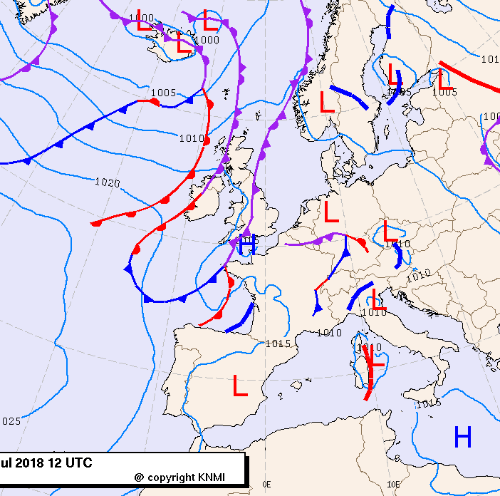 Previsioni meteo per sabato 21, domenica 22, lunedì 23 (luglio)