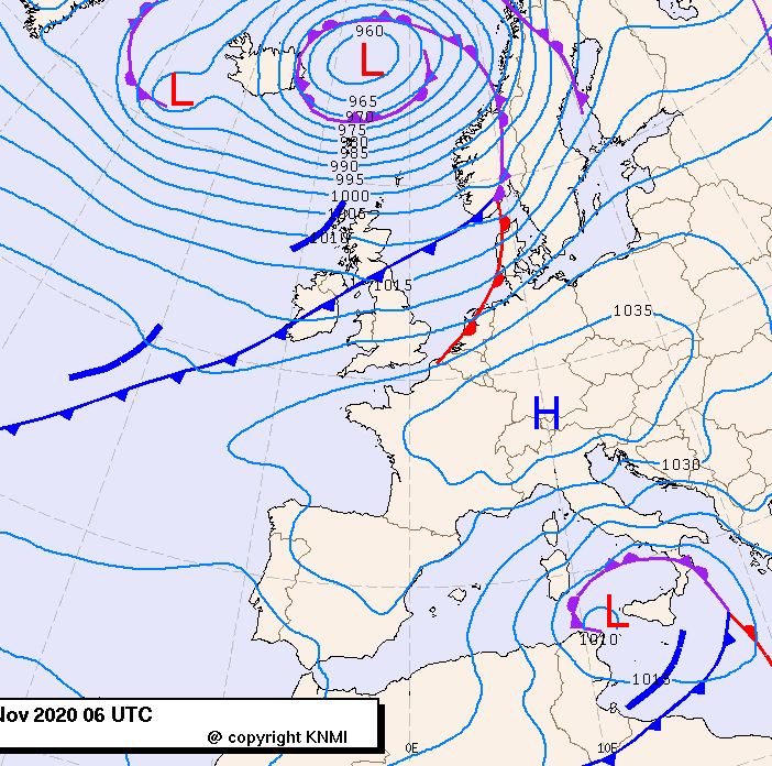 Previsioni meteo per sabato 21, domenica 22, lunedì 23 (novembre)