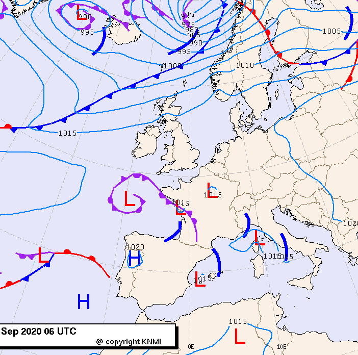 Previsioni meteo per lunedì 21, martedì 22, mercoledì 23 (settembre)