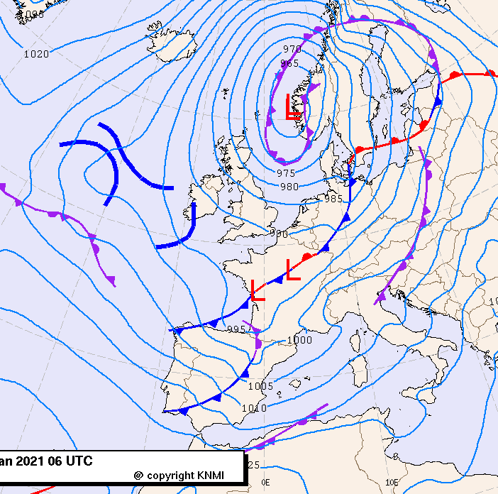 Previsioni meteo per venerdì 22, sabato 23, domenica 24 (gennaio)