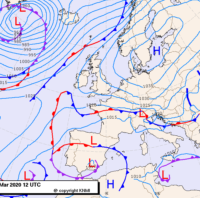 Previsioni meteo per domenica 22, lunedì 23, martedì 24 (marzo)