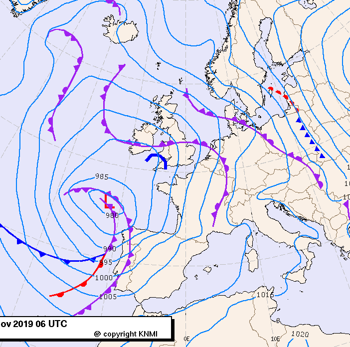 Previsioni meteo per venerdì 22, sabato 23, domenica 24 (novembre)