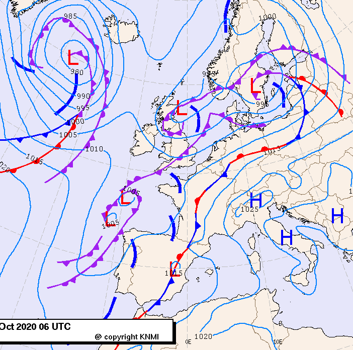Previsioni meteo per giovedì 22, venerdì 23, sabato 24 (ottobre)