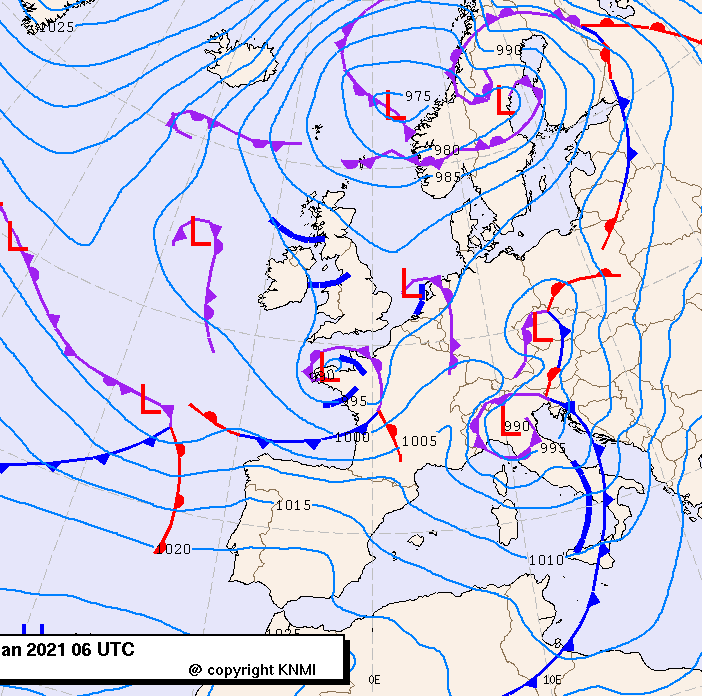 Previsioni meteo per sabato 23, domenica 24, lunedì 25 (gennaio)