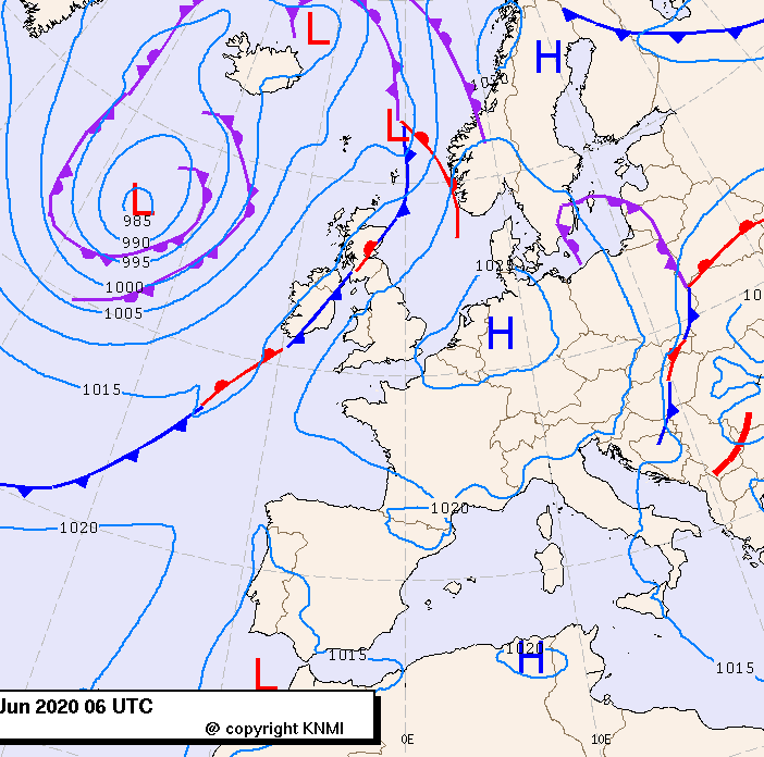 Previsioni meteo per martedì 23, mercoledì 24, giovedì 25 (giugno)