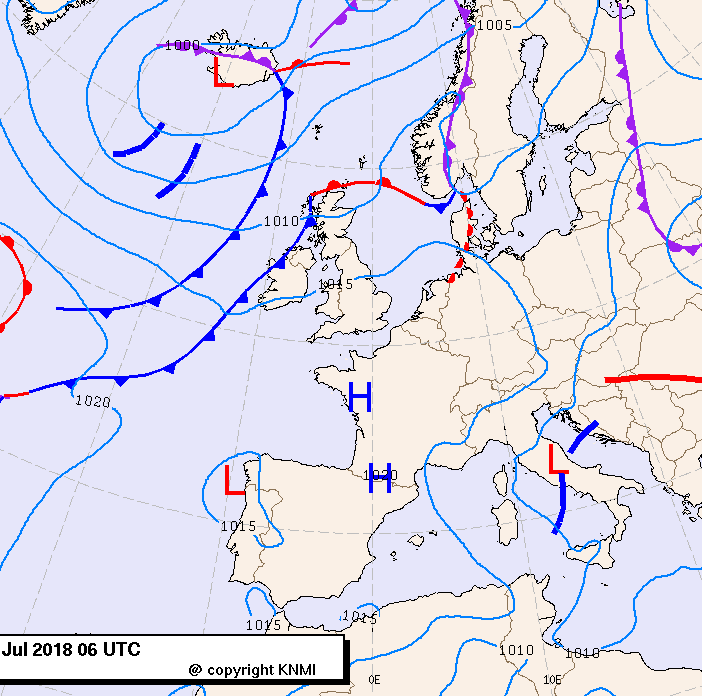Previsioni meteo per lunedì 23, martedì 24, mercoledì 25 (luglio)