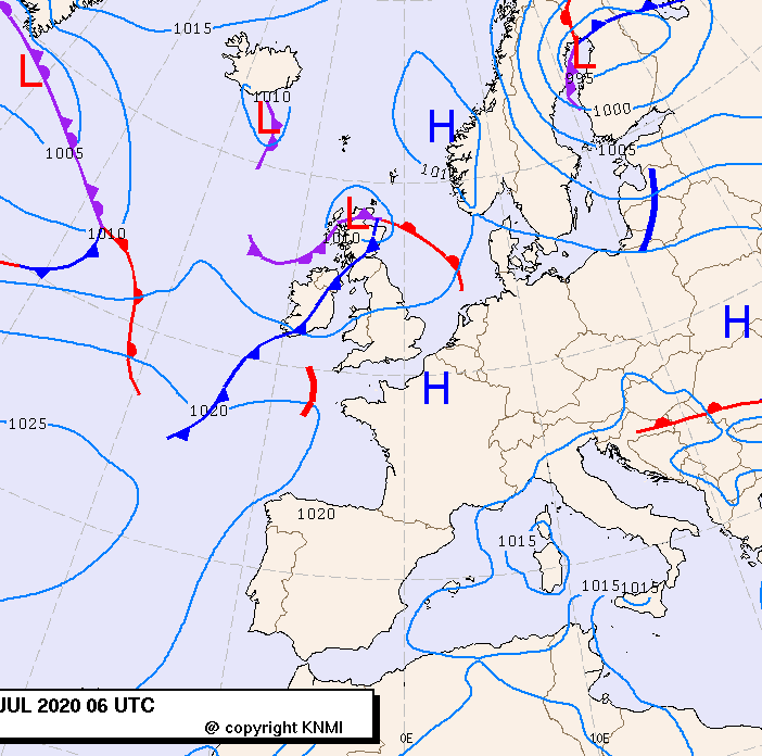 Previsioni meteo per giovedì 23, venerdì 24, sabato 25 (luglio)