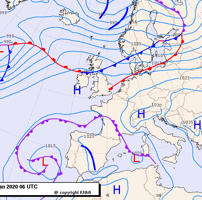 Previsioni meteo per venerdì 24, sabato 25, domenica 26 (gennaio)