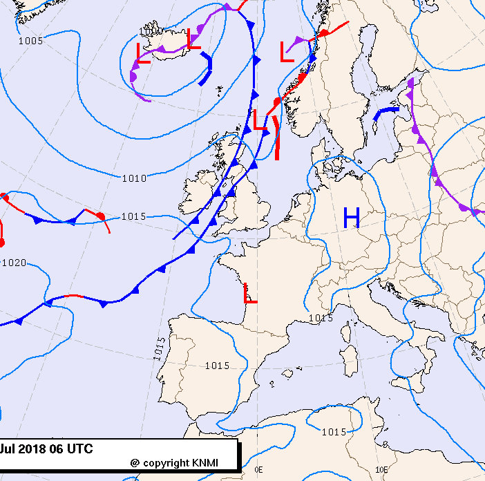 Previsioni meteo per martedì 24, mercoledì 25, giovedì 26 (luglio)