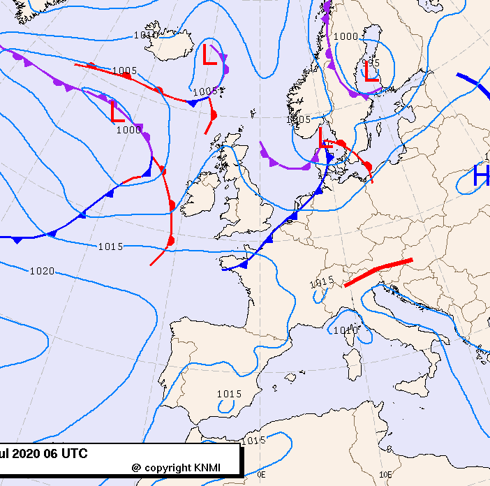 Previsioni meteo per venerdì 24, sabato 25, domenica 26 (luglio)