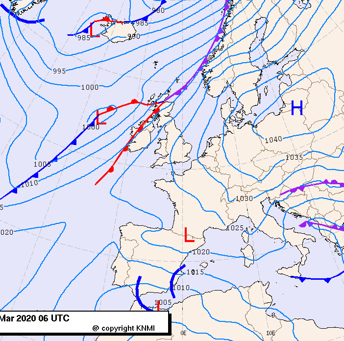 Previsioni meteo per martedì 24, mercoledì 25, giovedì 26 (marzo)