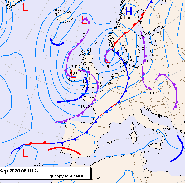 Previsioni meteo per giovedì 24, venerdì 25, sabato 26 (settembre)