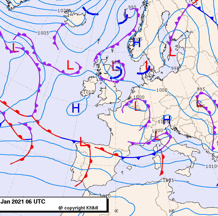 Previsioni meteo per lunedì 25, martedì 26, mercoledì 27 (gennaio)