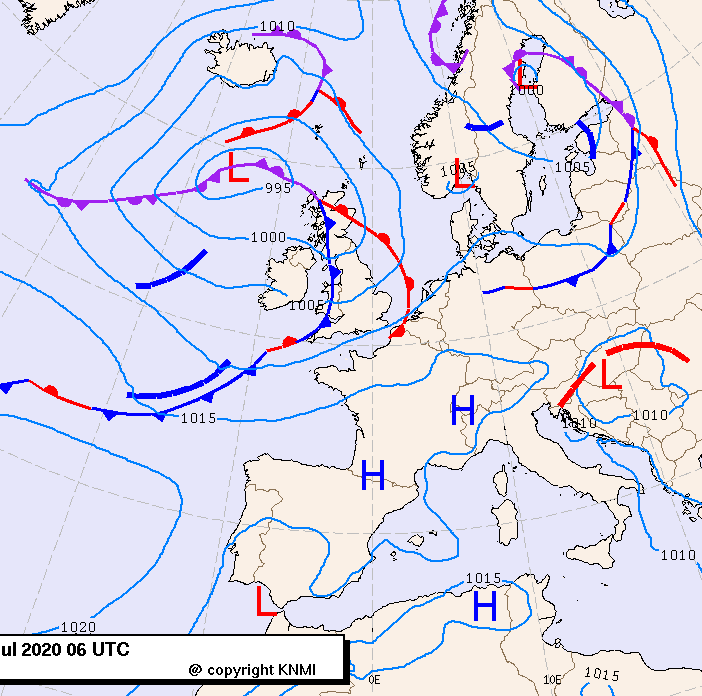 Previsioni meteo per sabato 25, domenica 26, lunedì 27 (luglio)